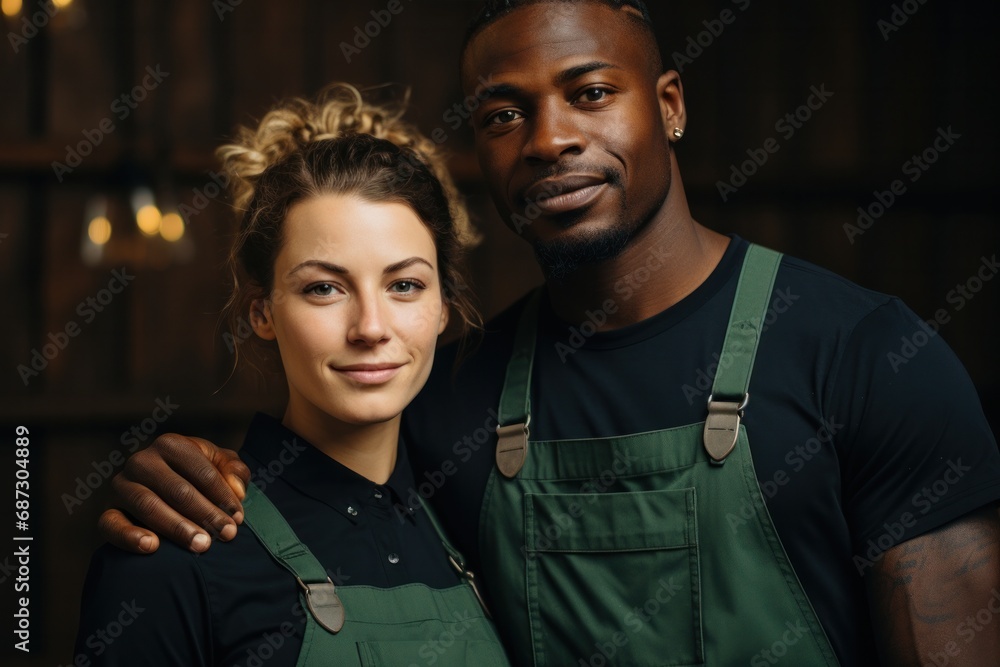 portrait of barista staff at the coffee shop portrait of barista staff at the coffee shop