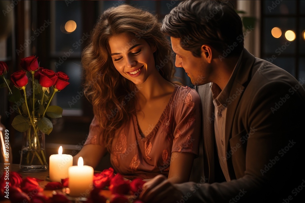 Sweet Ritual: A Woman Throws a Romantic Valentine's Day Dinner for Her Husband Sweet Ritual: A Woman Throws a Romantic Valentine's Day Dinner for Her Husband