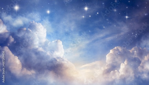mystic magic cloudy sky with galaxy and stars like spiritual mystic mystical magic fantasy and artistic background backdrop and wallart
