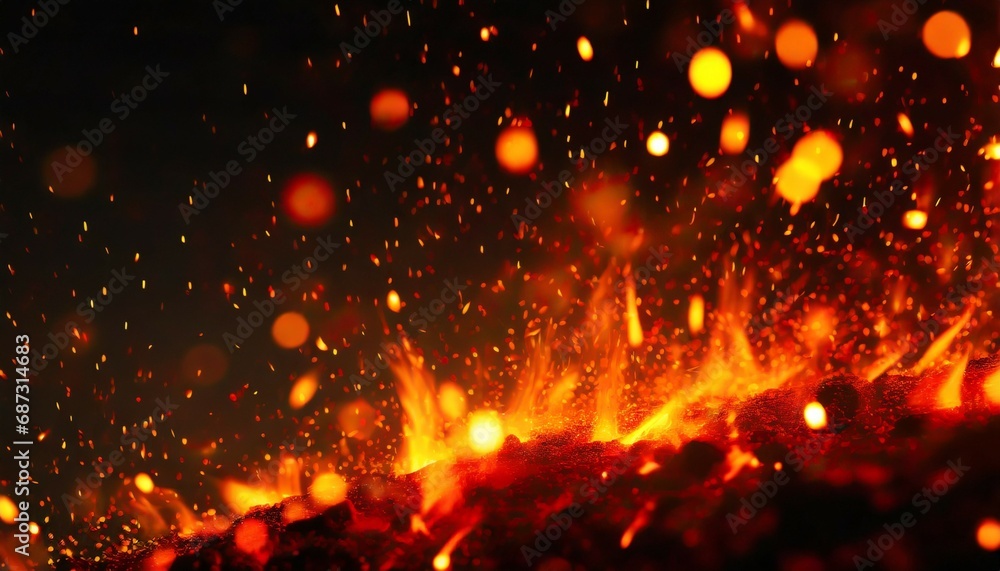 fire embers particles over black background fire sparks background abstract dark glitter fire particles lights