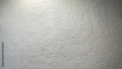 white even cement plaster wall with light gradient background photo