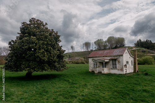 Abandoned house in the countryside, Mangaweka, New Zealand