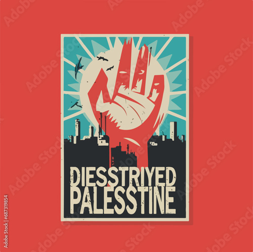 save palestine poster ai generated