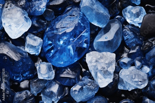 blue and white sapphires