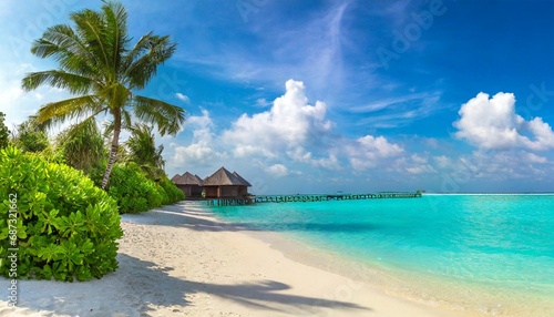 tropical beach in the maldives