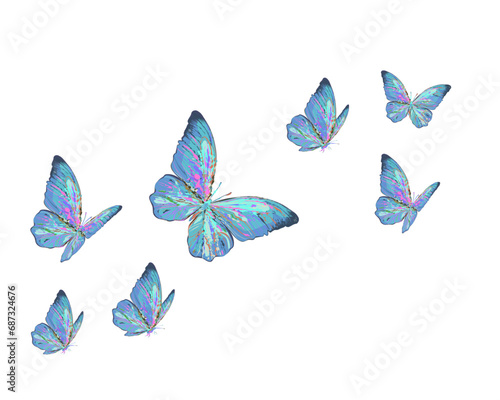 set of butterflies © gltekin