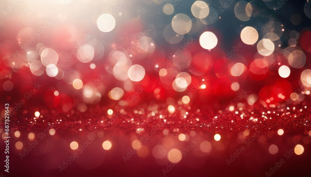 christmas xmas background red abstract valentine red glitter bokeh vintage lights happy holiday new year defocused christmas lights defocused background generative ai