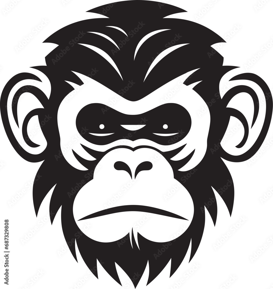 Shadows of Eternal Love Gorilla and Monkey s UnityMonochrome Love Melodies Ape and Monkey s Rhapsody