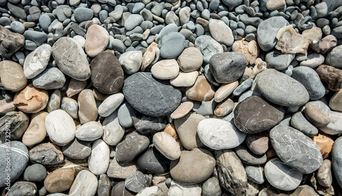 beach pebble stones background generative ai design