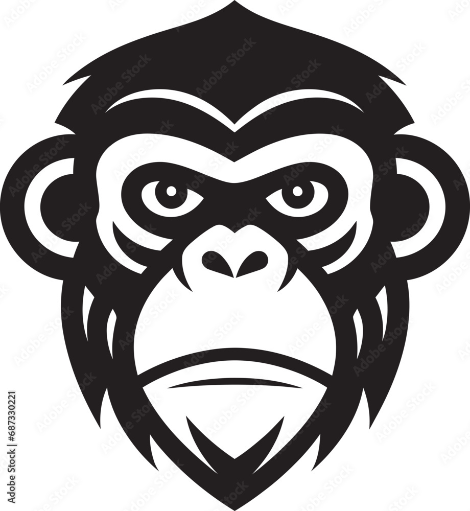 Monkeys and Gorillas in Endless Love Vector EditionGorilla and Monkey Shadows Love s Waltz in Noir Harmony