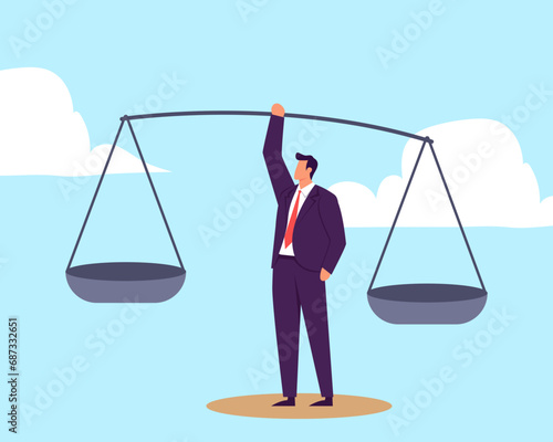 Comparison advantage and disadvantage, integrity or honest truth, pros and cons or measurement, judge or ethical, decision or balance concept