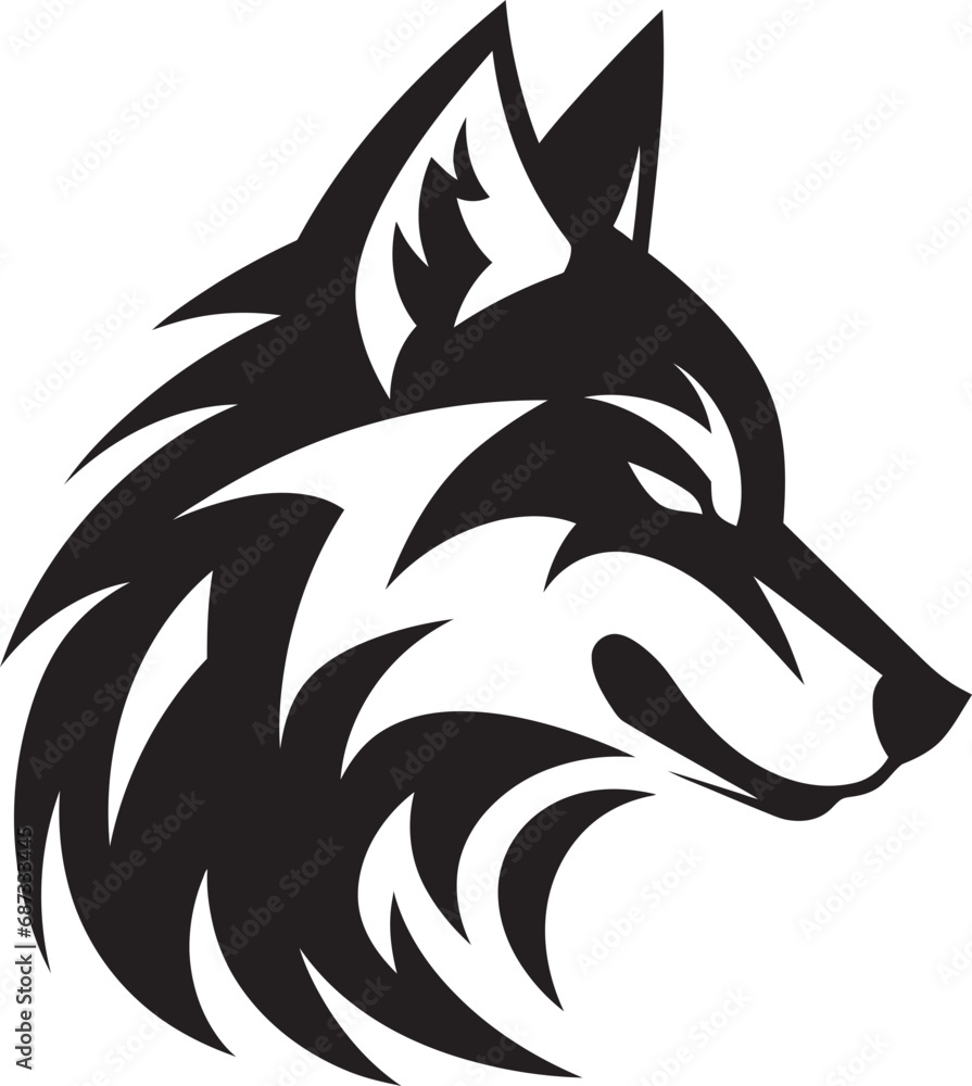 Midnight Serenade Artistic Wolf IllustrationsGraphite Guardians Black Wolves in Art
