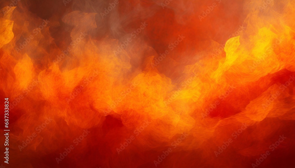 abstract orange fire background texture red border with fiery yellow flames and smoke pattern halloween fall or autumn colors of orange red and yellow