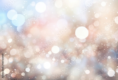 Abstract pastel bokeh lights with a dreamy, soft-focus effect