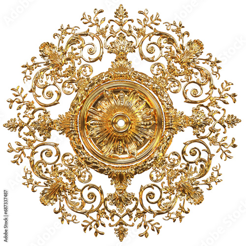 ornament detailed isolated 3d Render illustration