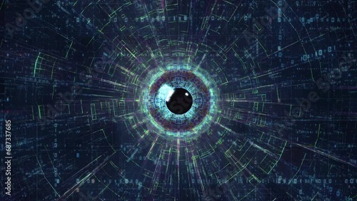 Infinite Trippy Tunnel Neon Lights Seamless Loop VJ