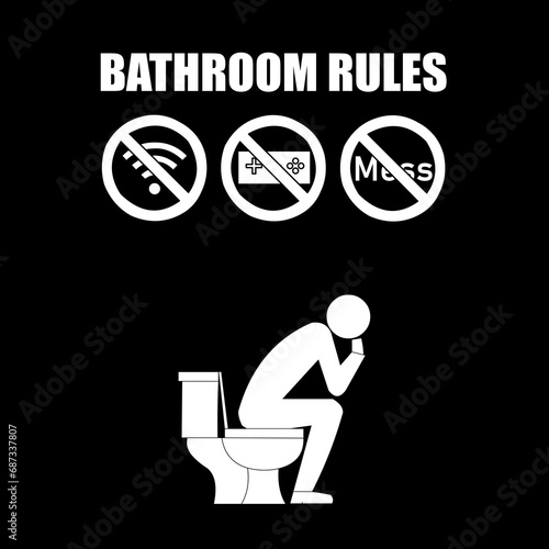 A Set of Bathroom Rules