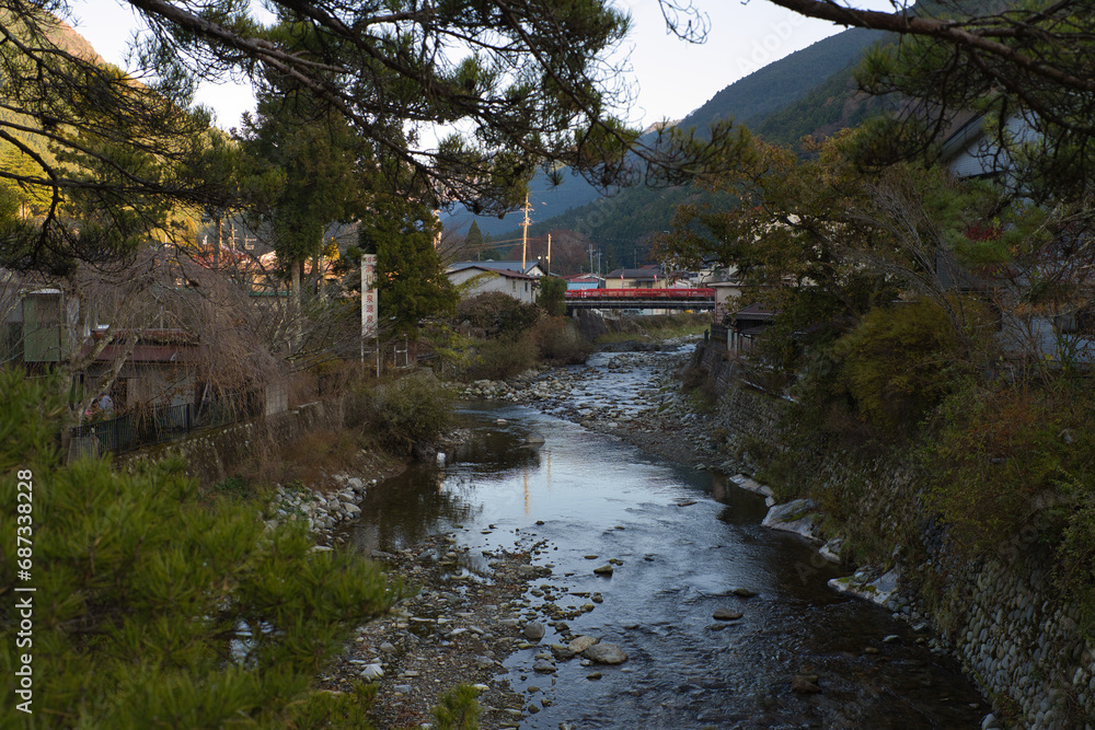 奈良県　洞川温泉風景