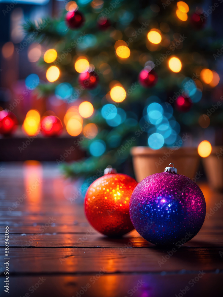 Twinkling Christmas Lights and Baubles 37 Twinkling Christmas Lights and Baubles 37
