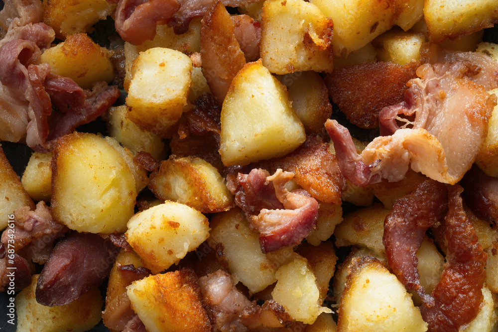 bacon potato hash breakfast