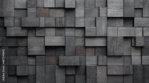 Gray grey acoustic panels, wooden boards panel pattern texture photo