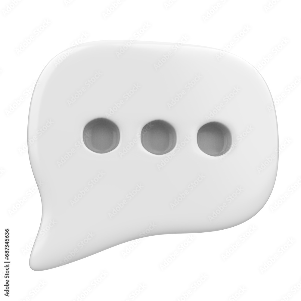 text Bubbling icon symbol isolated 3D render Ilustration text Bubbling icon symbol isolated 3D render Ilustration
