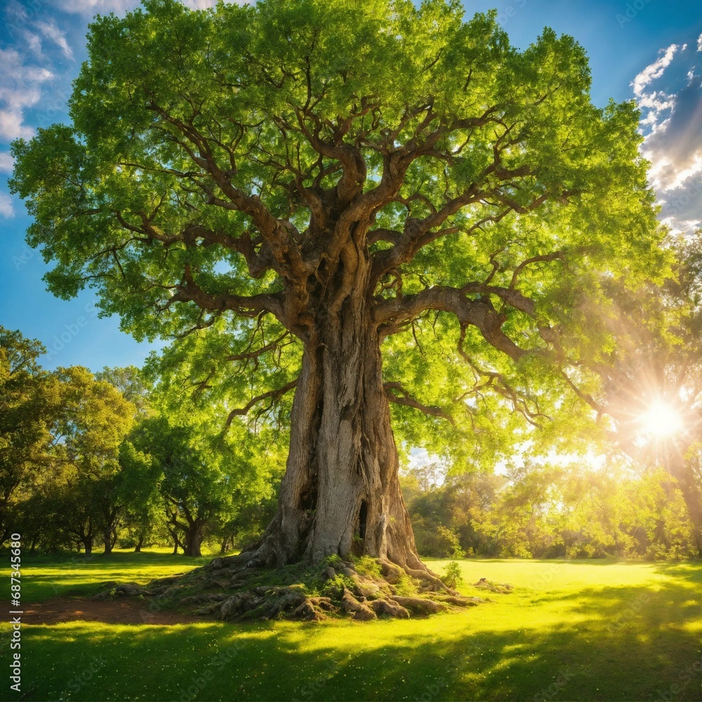 Fototapeta premium trees in the park