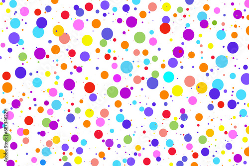 Background PNG of multi-colored dots on a transparent background for design and creativity 