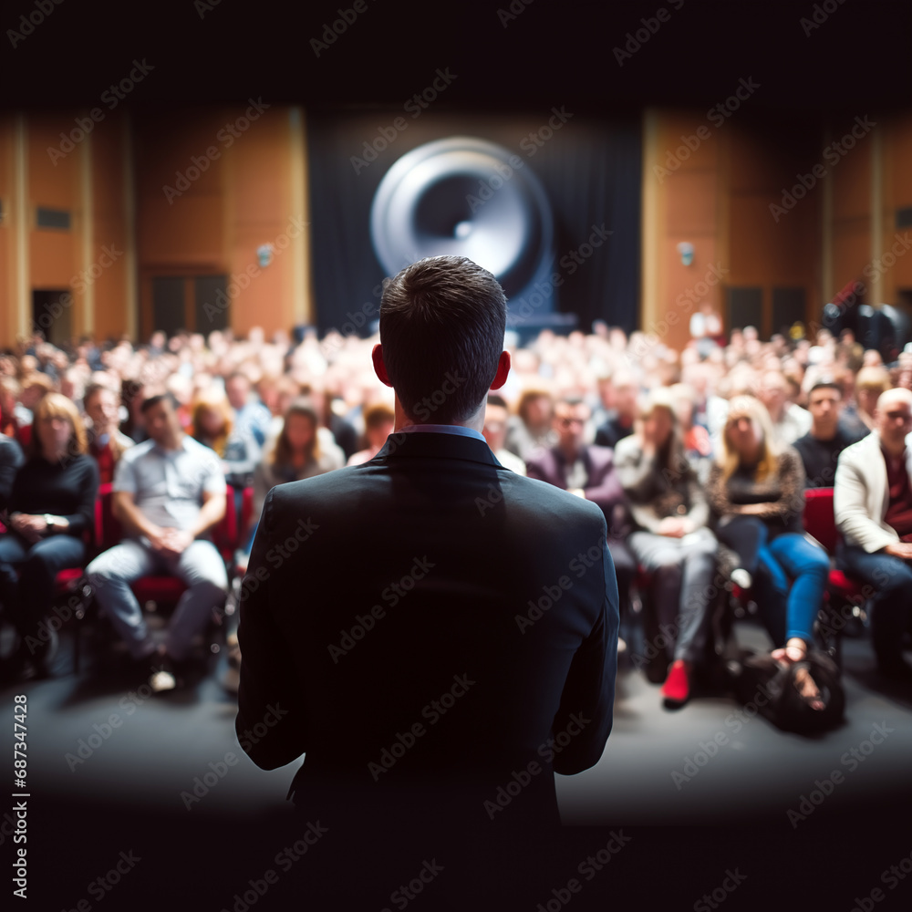 Speaker giving a talk on corporate Business Conference Speaker giving a talk on corporate Business Conference