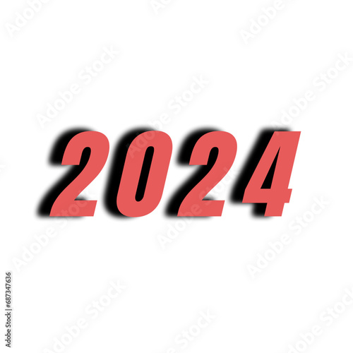 Happy New Year Text Effect Design 2024