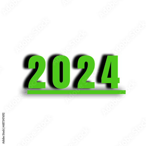 Happy New Year Text Effect Design 2024