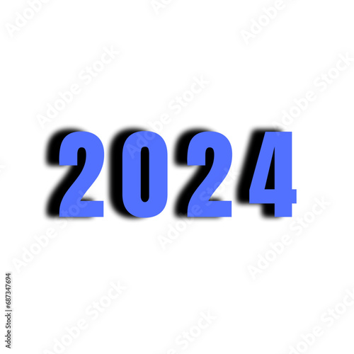 Happy New Year Text Effect Design 2024