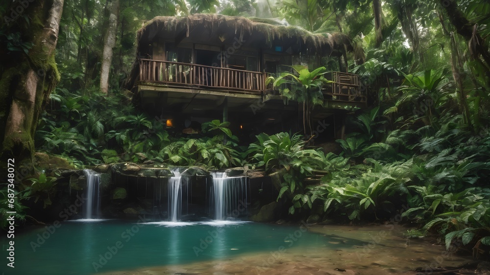 Jungle House Landscape Background Very Cool Jungle House Landscape Background Very Cool