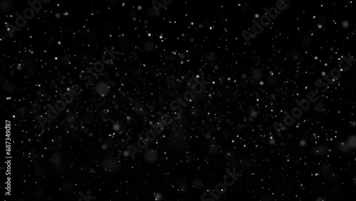 Dust particles overlay floating Glittering Particles transparent background with black background photo