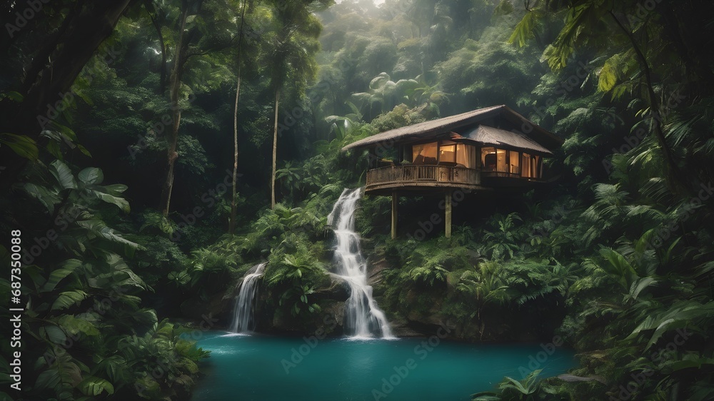 Jungle House Landscape Background Very Cool Jungle House Landscape Background Very Cool