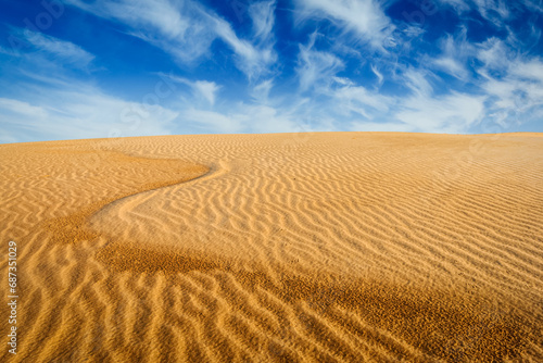Desert sand dunes on sunrise, Mui Ne, Vietnam © Dmitry Rukhlenko