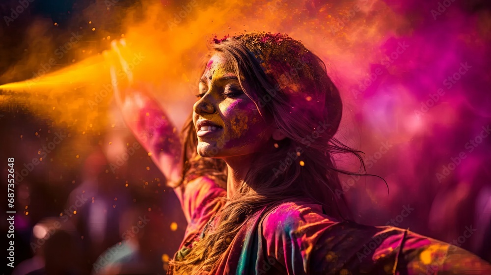Holi's Vibrant Cultural Display Holi's Vibrant Cultural Display