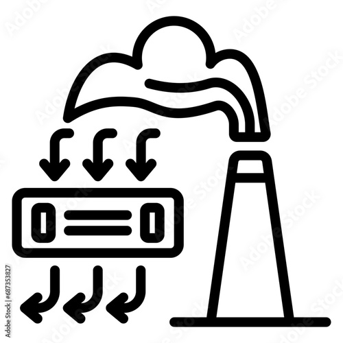 Particle Emission Control Icon