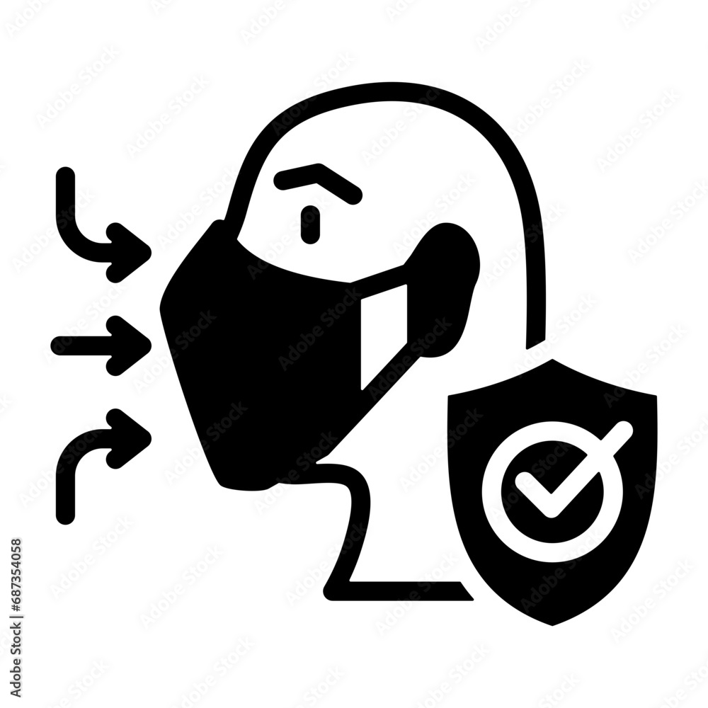 Respiratory Protection Icon Respiratory Protection Icon