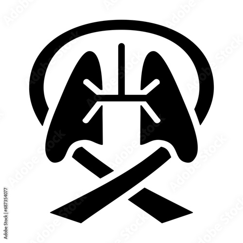 Lung Health Awareness Icon