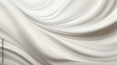 White cream texture for applying the face skin and body on background. white lotion for advertising Beauty skin care products. advertisement cream, milk, cheese, yogurt