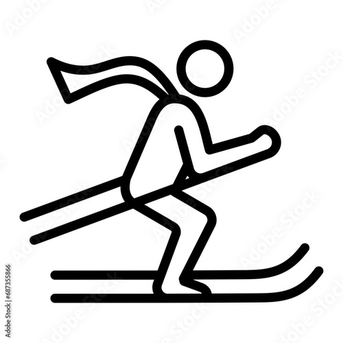 Skiing Icon