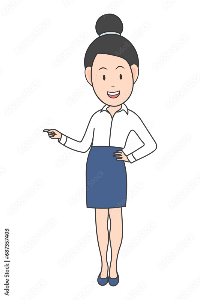Funny Business Cartoon Illustration Vector
