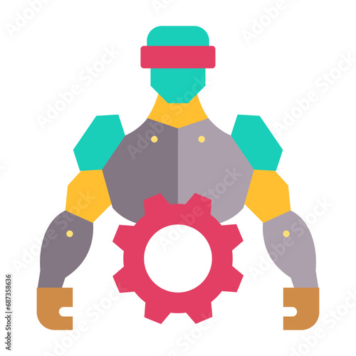 Robotics Exoskeleton Icon