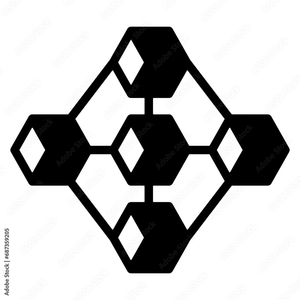 Blockchain Network Icon Blockchain Network Icon