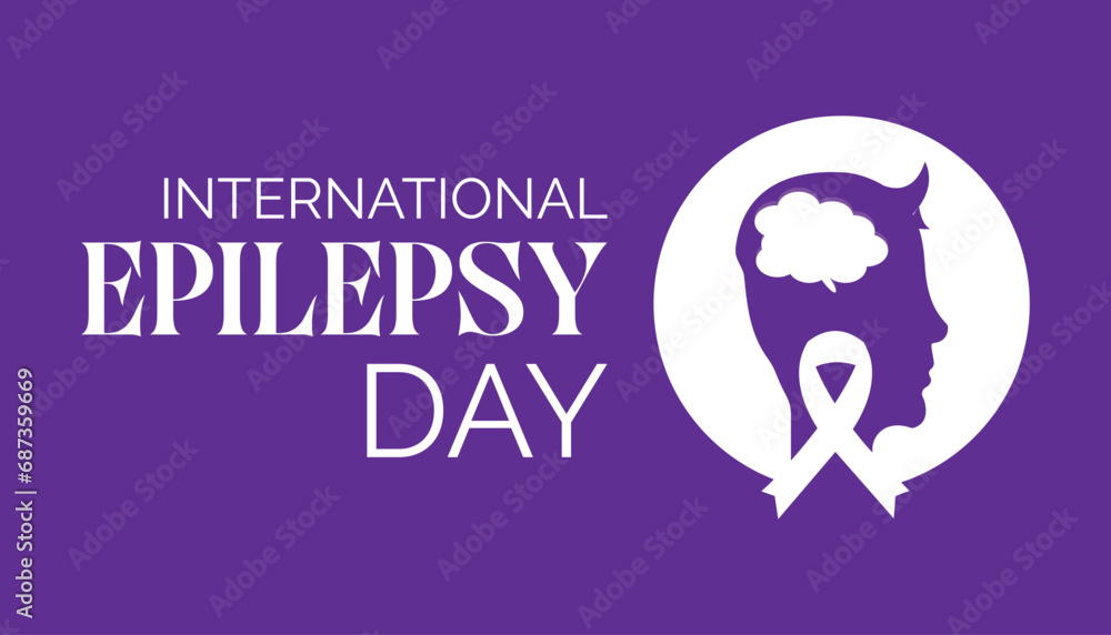 Vector illustration on the theme of International Epilepsy Day observed each year during February.banner, Holiday, poster, card and background design.