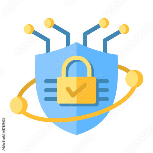 Cybersecurity Solutions Icon photo