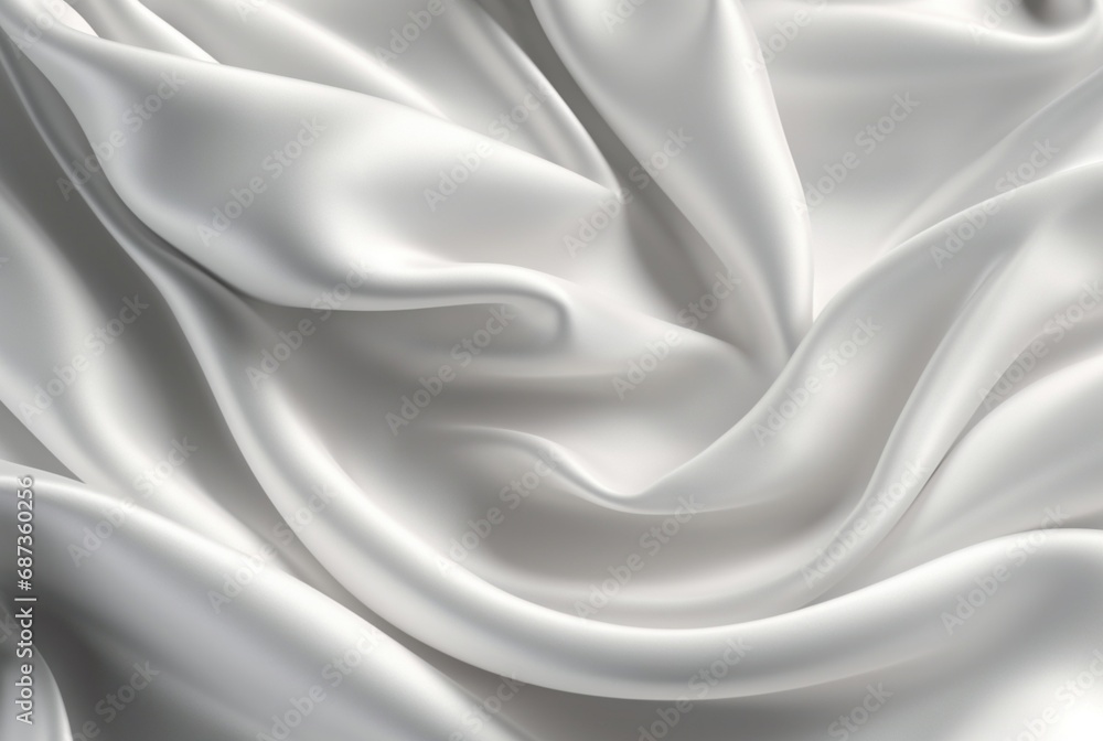 Obraz premium white fabric texture background for business card,banner,product display. generative ai