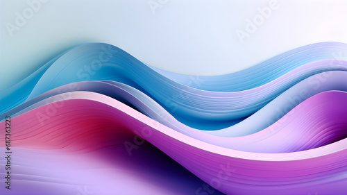 Abstract wavy background for your graphic design, banner or poster. AI Generative