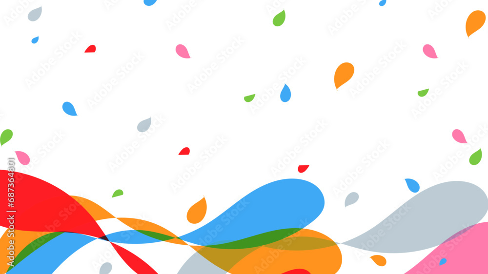 Abstract wave full colorful on white background. Abstract wave full colorful on white background.